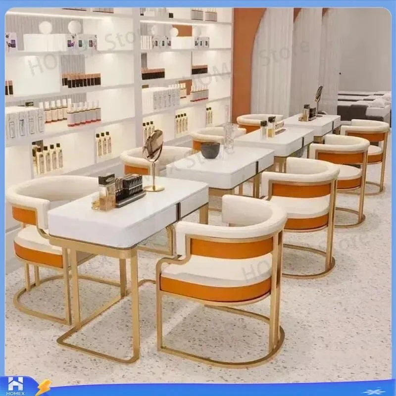 Luxury Golden Dining Chairs Wrought Iron Backrest Armchair Modern Kitchen Dining Room Furniture Home Bedroom Salon Makeup