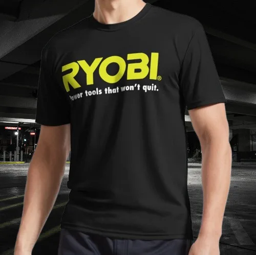 POWER TOOLS RYOBI LOGO Active T-Shirt Funny Size S to 5XL