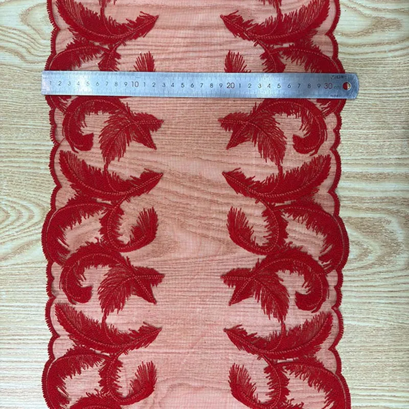 

20Yards Two Tones Feather Embroidery Lace Trim Underwear Bra Accessories Skirt Hem Clothes Sewing Material DIY Apparel Dress