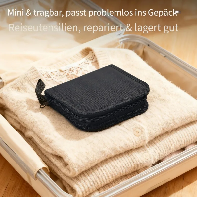 86-teiliges Komplett-Nähset - Inklusive Nadeln, Faden, Schere und anderen Notfall-Reparaturartikeln, tragbares Nähwerkzeug-Set – Detail 13