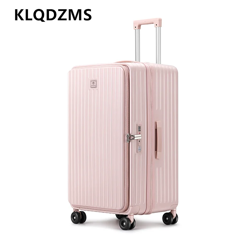 KLQDZMS ABS+PC Suitcase Ultra-light Boarding Box Large Capacity Trolley Case 20