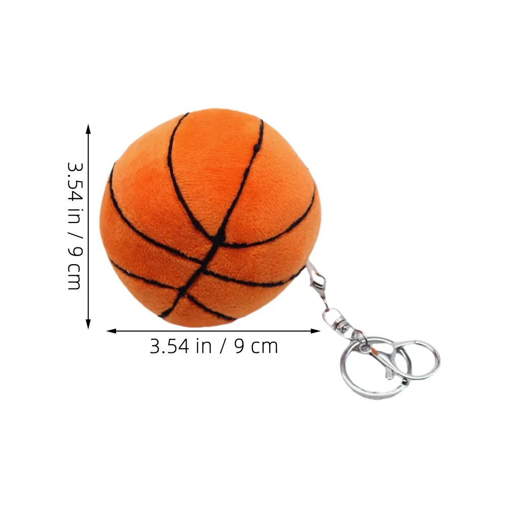 2Pcs Basketball Keychain Three Dimensional Texture Fine Craftsmanship Sports Theme Keychain for Backpack Purse Bag Decoration