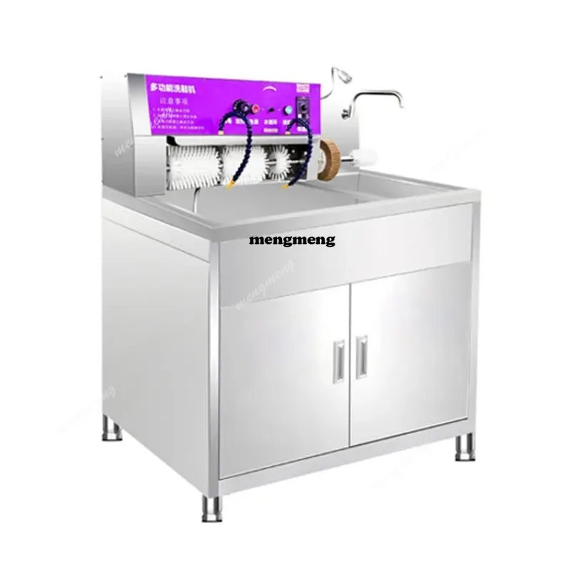 Automatic or Semi-Sutomatic Multifunctional Machine to Wash and Dry Shoes Operate Easily