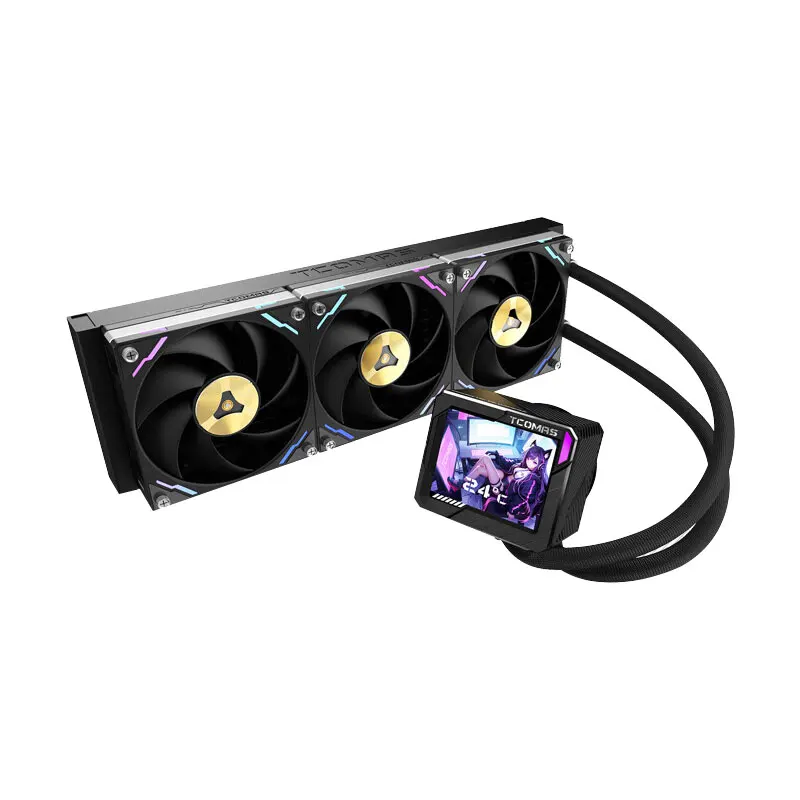 RGB all-in-one 360 ° water-cooled CPU fan copper-aluminum and computer box cooling system