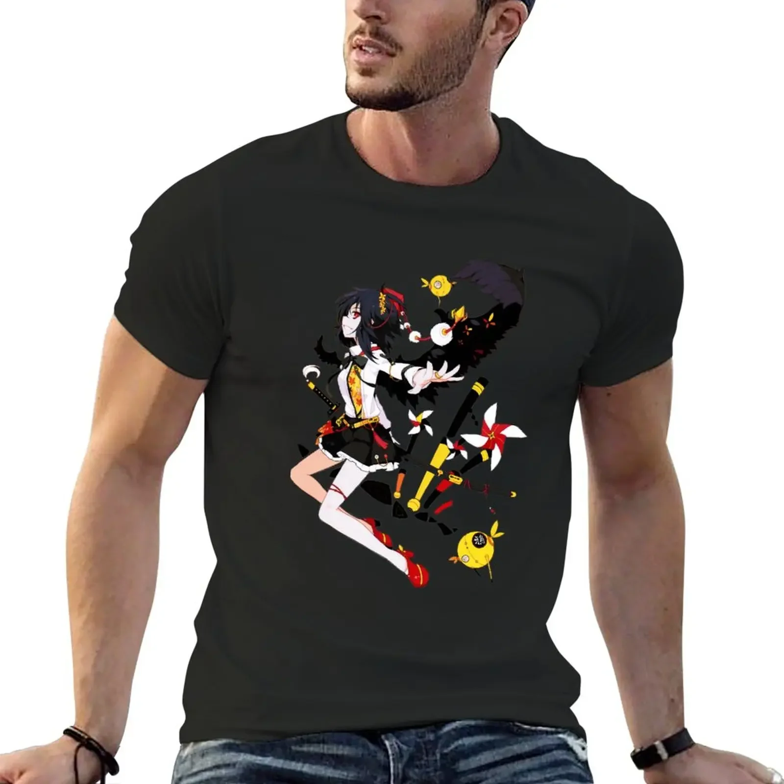 Touhou Project - Aya Shameimaru T-Shirt summer tops sports fans kawaii clothes Short sleeve tee men