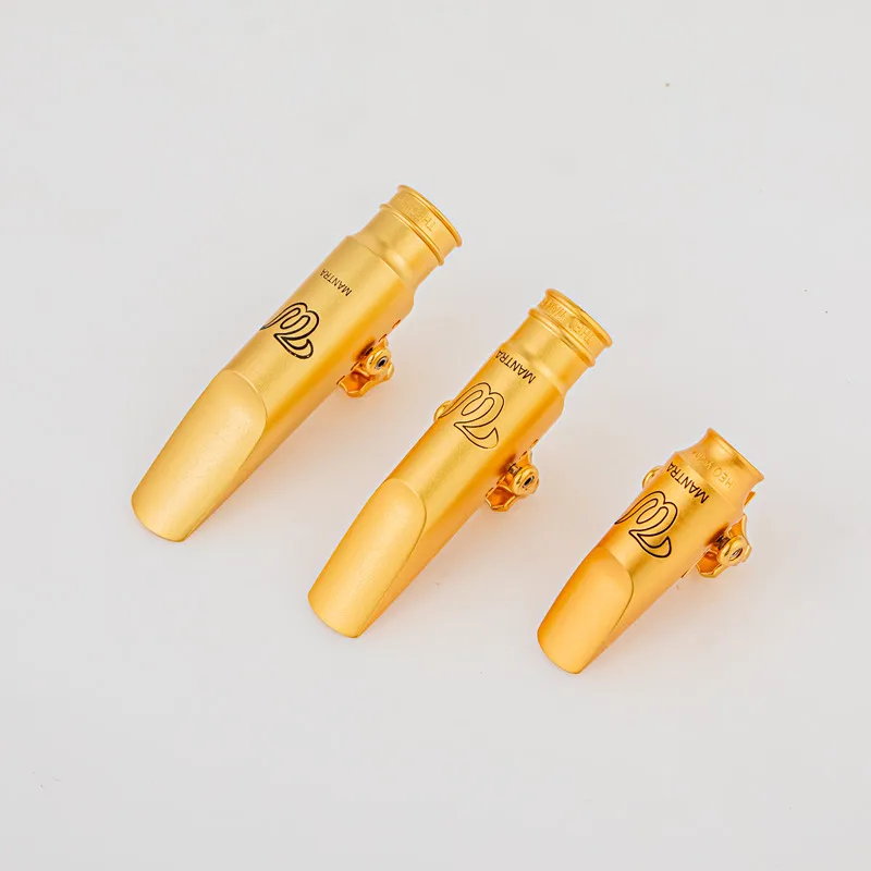 

High Quality Professional Tenor Soprano Alto Saxophone Metal Mouthpiece Gold Plating Sax Mouth Pieces Accessories Size 5678