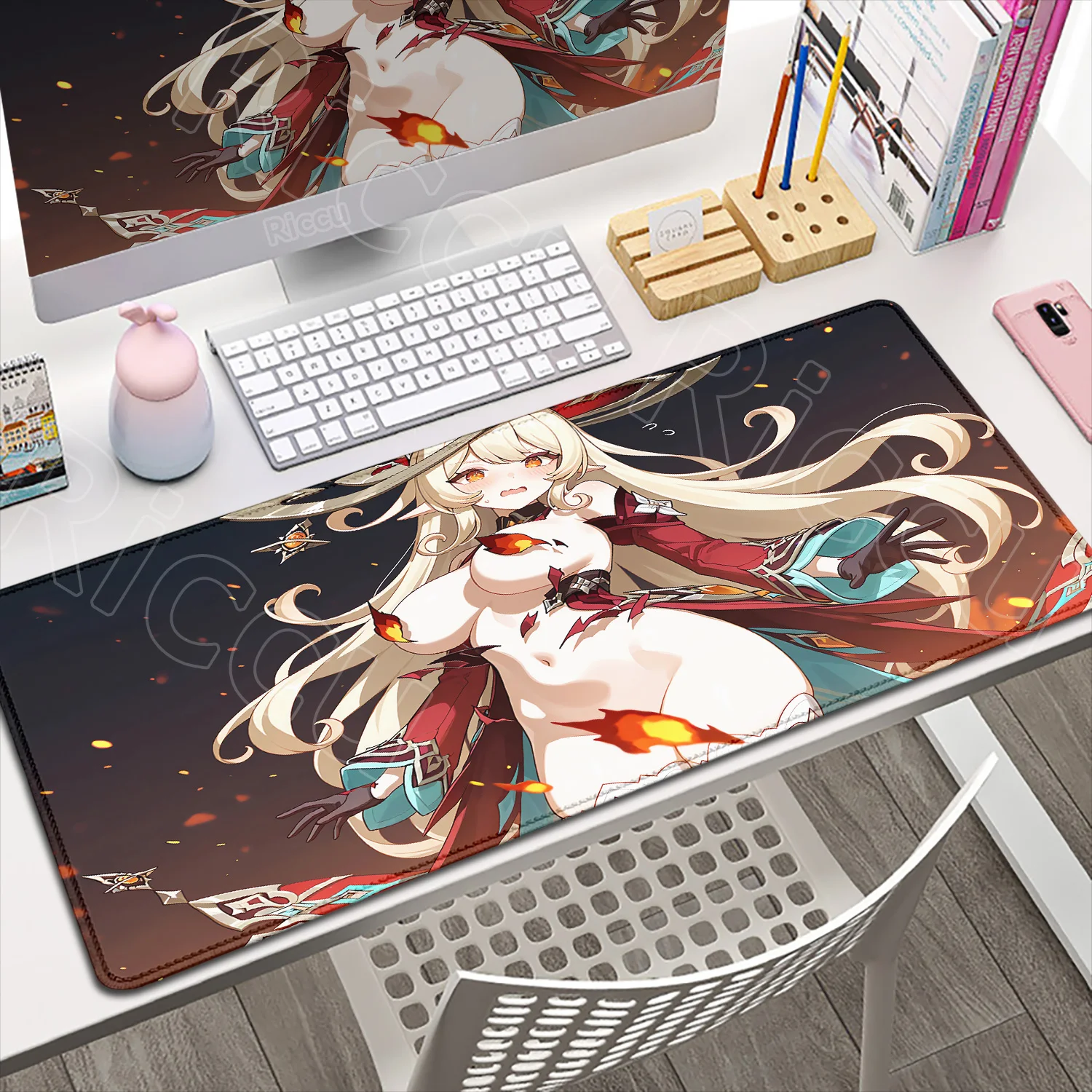 

New HD Printing Alice Mousepad Non-slip Rubber Keyboard Mat Genshin Impact Sexy Girl Hentai Computer Gamer Mouse Pad Laptop Rug