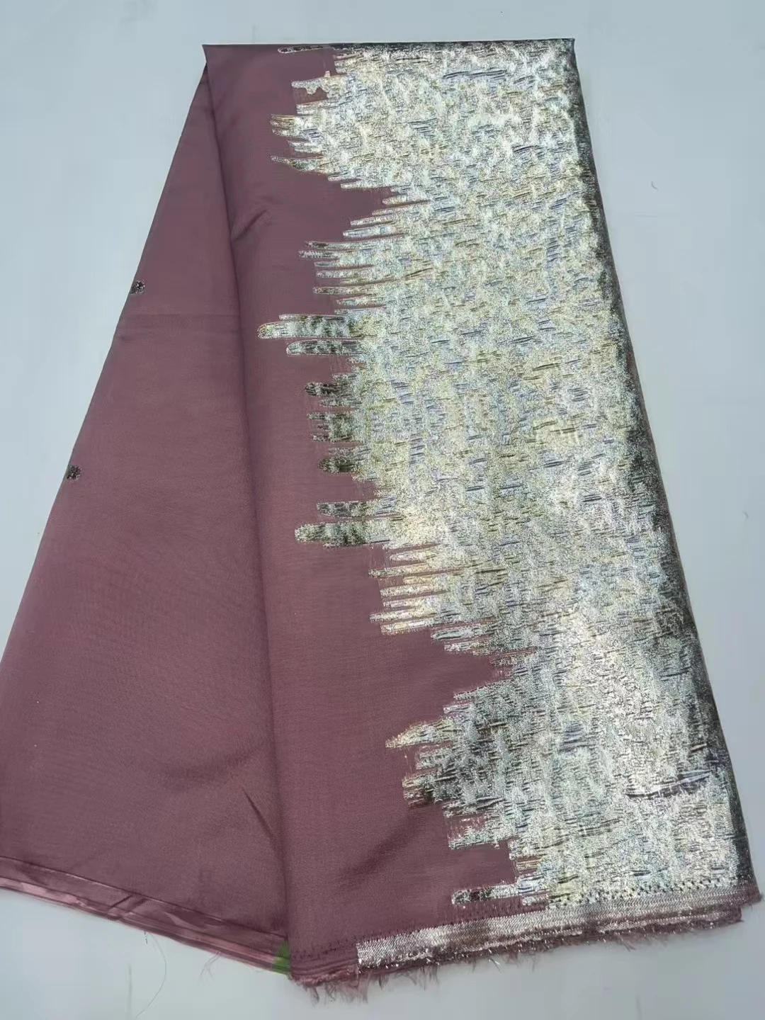 

Новое поступление, розовая органза, африканская дамасская парча, кружевная ткань, 2029, нигерийская жаккардовая парча, кружевная ткань для женщин, платье LJK25132