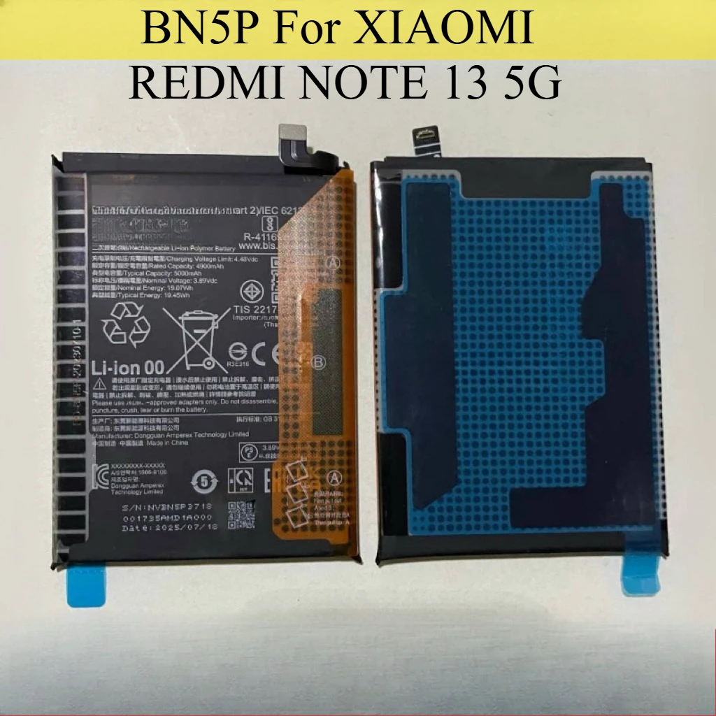 

High-Quality Battery BN5P For XIAOMI REDMI NOTE 13 5G
