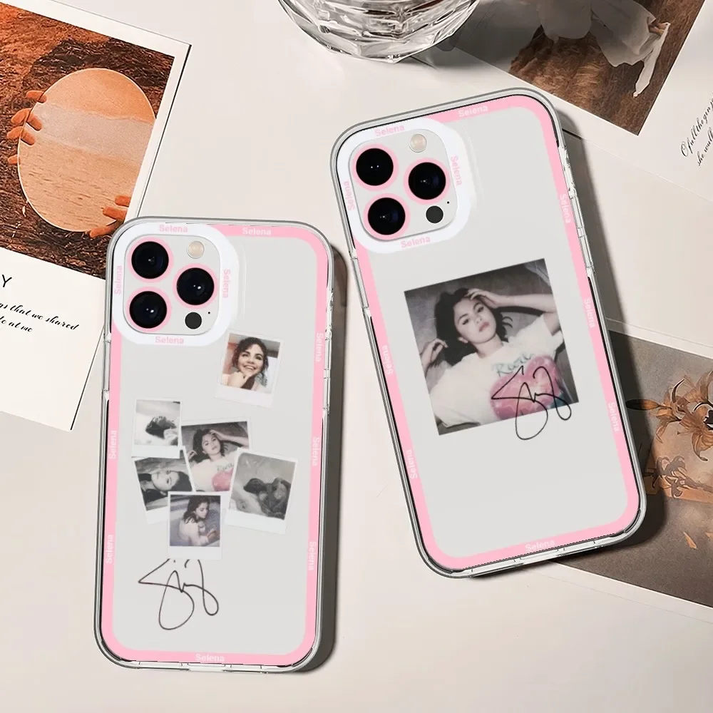 Selena Gomez Singer Phone Case For Xiaomi Redmi Note 7 8 9 10 11 Pro Max Transparent Border Shell