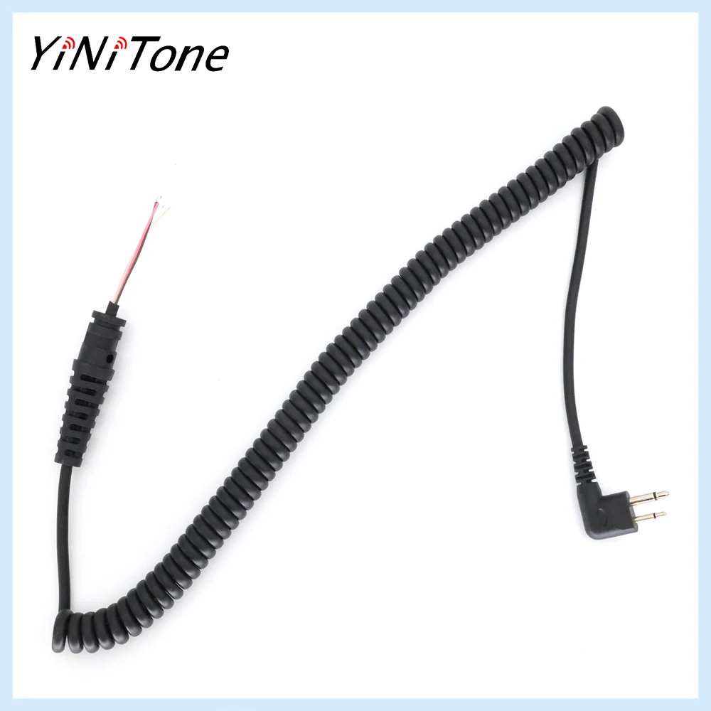 

PMMN4013A DIY 2 pin 4 Wire Speaker PTT Mic Microphone Cable for Motorola EP450 CP040 CP140 CP300 GP3188 GP3688 GP88 Handheld rad