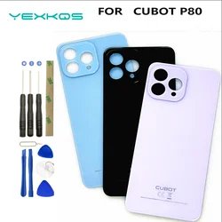 Protective Battery Case Back Cover Adhesive With Camera Glass For CUBOT P80 Phone Perfect Replacement Parts Free Tools