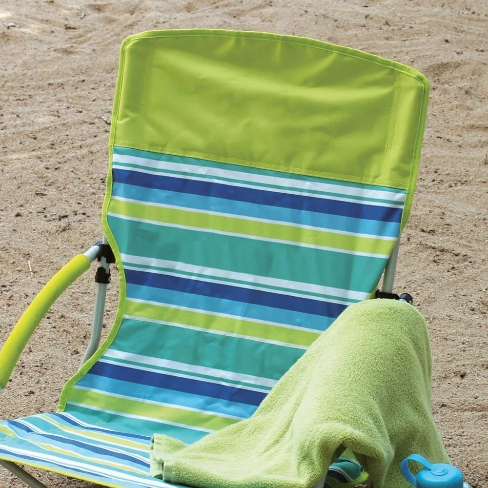 Beach Chair, Lightweight & Folding Beach Chair With Cup Holder, Seatback Pocket, & Relaxed Design; 21-inch Seat. Folding Chairs