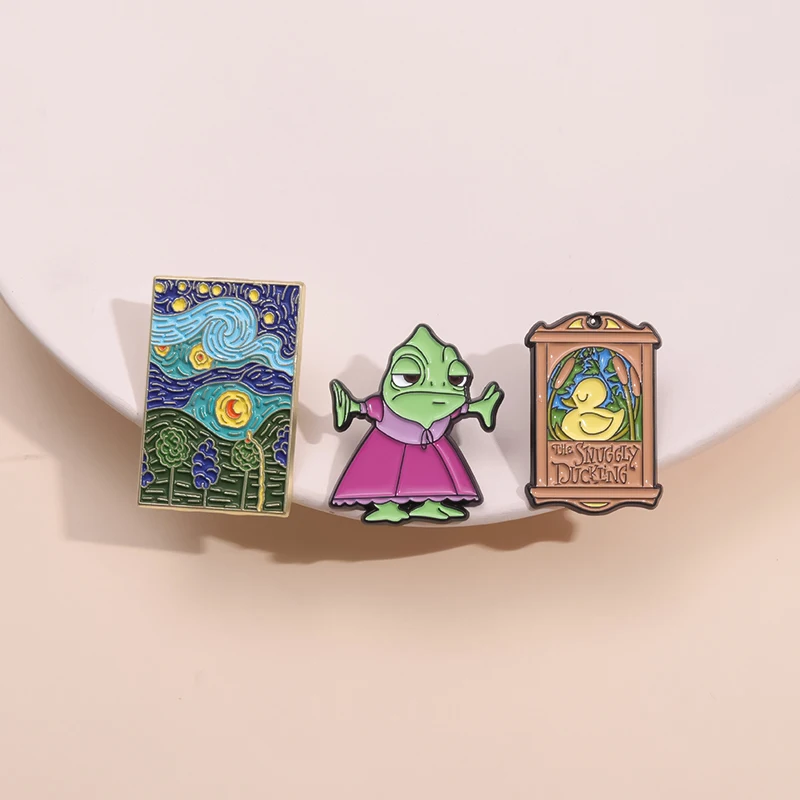 2-5pcs/set Alien Invader Zim Enamel Pins Comedy Sci-fi Animation Characters Brooches Lapel Badge Jewelry Gifts for Friends