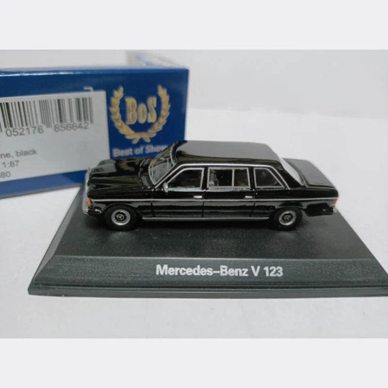 Bos 1:87 scale Benz V123 Limousine limo model Resin Car Static collection decorated Holiday gifts toys