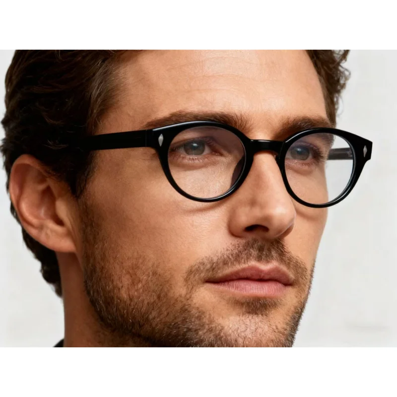 

TR90 Anti Blue Rays Round Glasses For Man Leopard Glasses Frame Prescription Spectacles for Woman