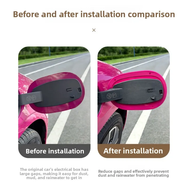 For GWM ORA 5 2026 Car Charging Port Sealing Ring Waterproof Rainproof Dustproof Protective Seal Strip Exterior Accessories