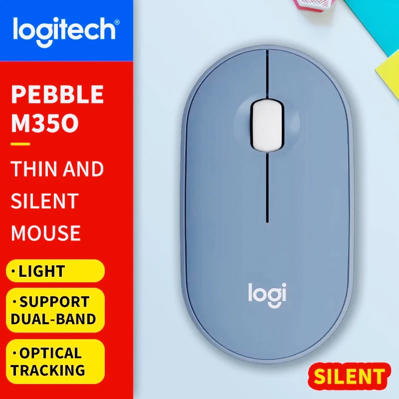 Mysz Logitech (M) Series Wireless Wired Office M650 + M350 do laptopów + M280/M221/M185 Cicha, przenośna do użytku biznesowego i domowego