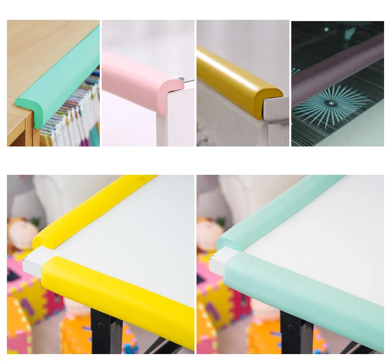 شريط حماية L قياسي للأطفال ، شريط دفاع تصادم زاوية طاولة الأطفال ، حماية حافة الباب