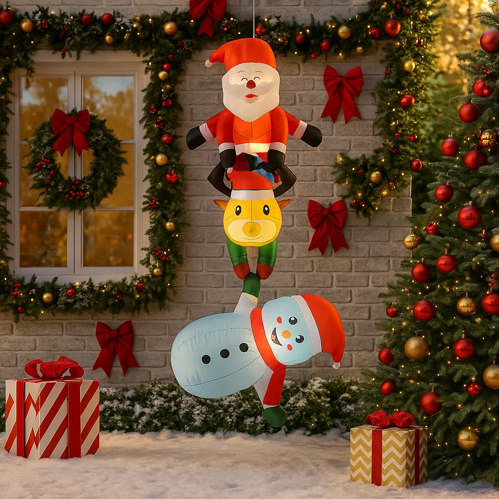 7.8FT impilato Babbo Natale re - Christmas Lights Outdoor recensione e prezzo