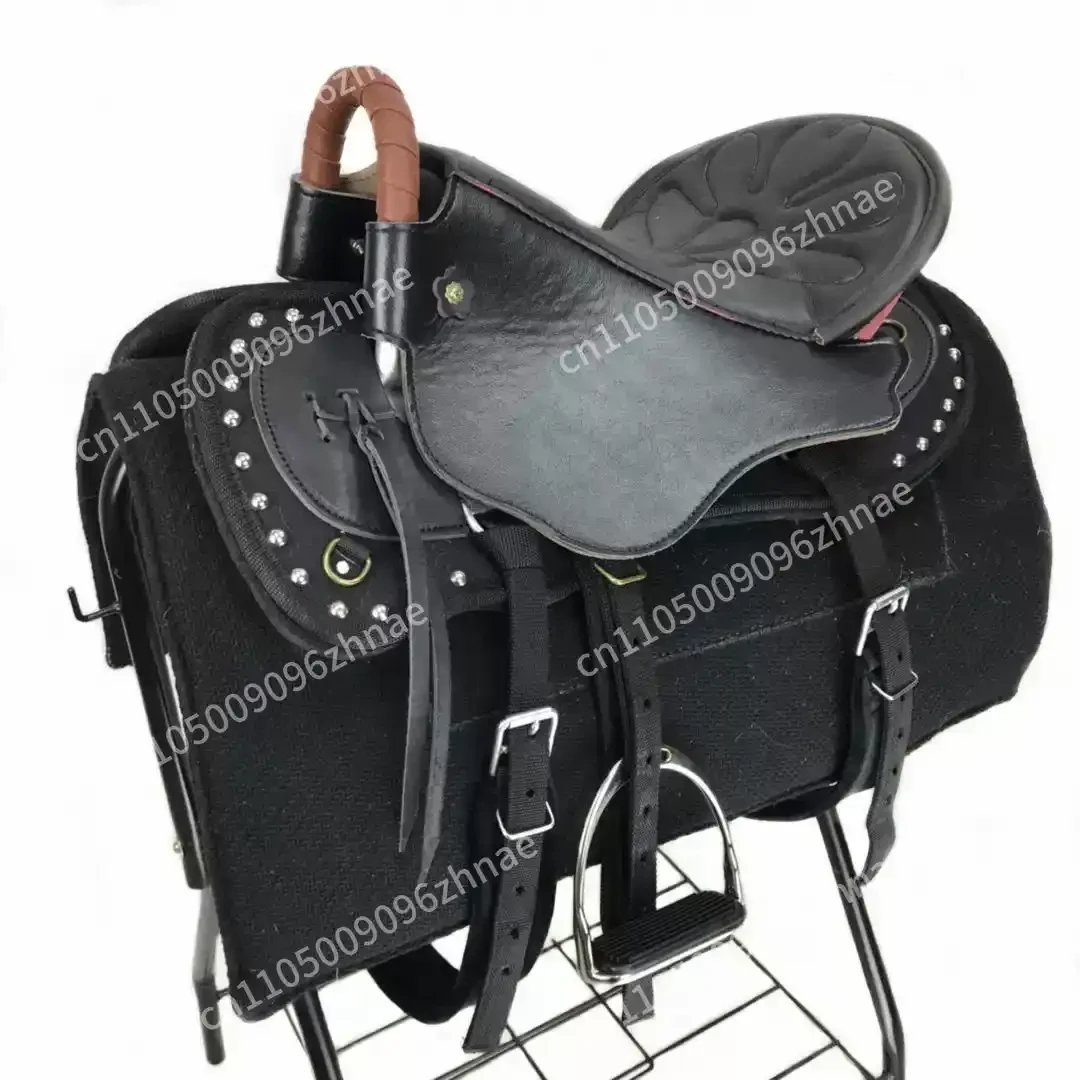 Saddle full set of Mongolian saddle horse tools, new cowhide tourist size low  fine riding supplies