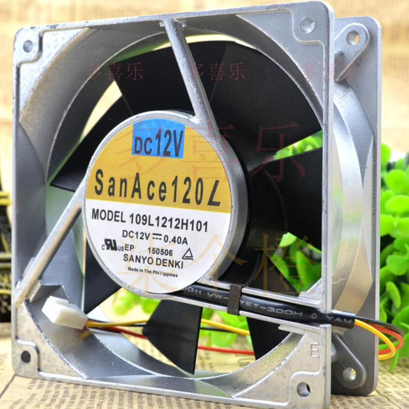 

ZMZM for SANYO 109L1212H101 DC12V 0.40A 12038 12CM chassis cooling industrial fan mute