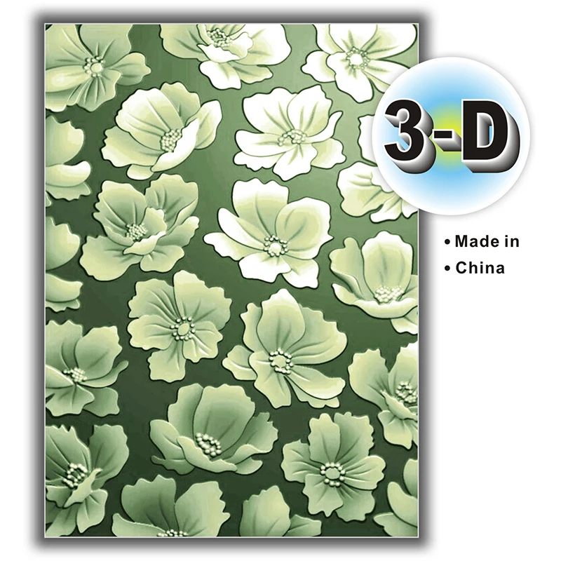 1pc newly arrived embossed folder - Silver Lotus Drift Texture Background Design, convenient embossing for making cards and scra