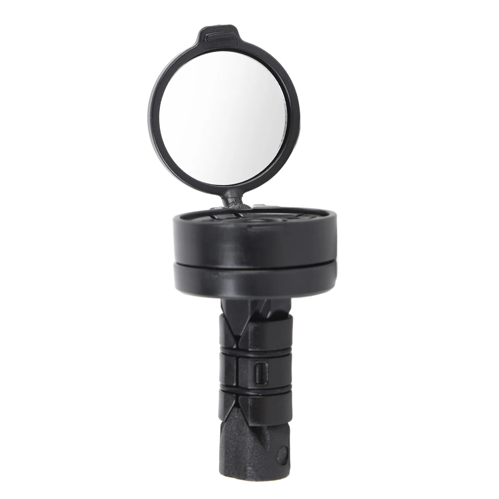 Cycling Bar End Mirror Handlebar End Rear View Mirror Adjustable Clear Vision Convex Glass Lens Easy Installation for Riding