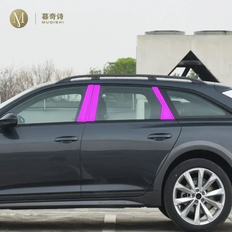 

Для Audi A6 C8 2019-2023 Автомобильная внешняя защитная пленка для краски PPF, защита от царапин, полоса оконной стойки, прозрачная пленка из ТПУ, ремонт