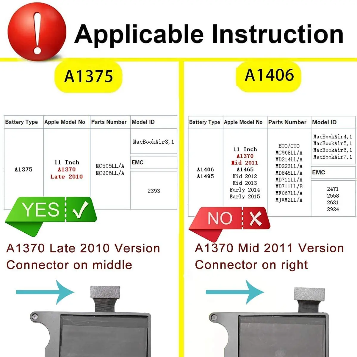 Macbook a1375 neue batterie für apfel macbook air 11 "a1370 2010 jahr mc505 mc506 mc505ll/a mc506ll/a 202-6920-a batterie