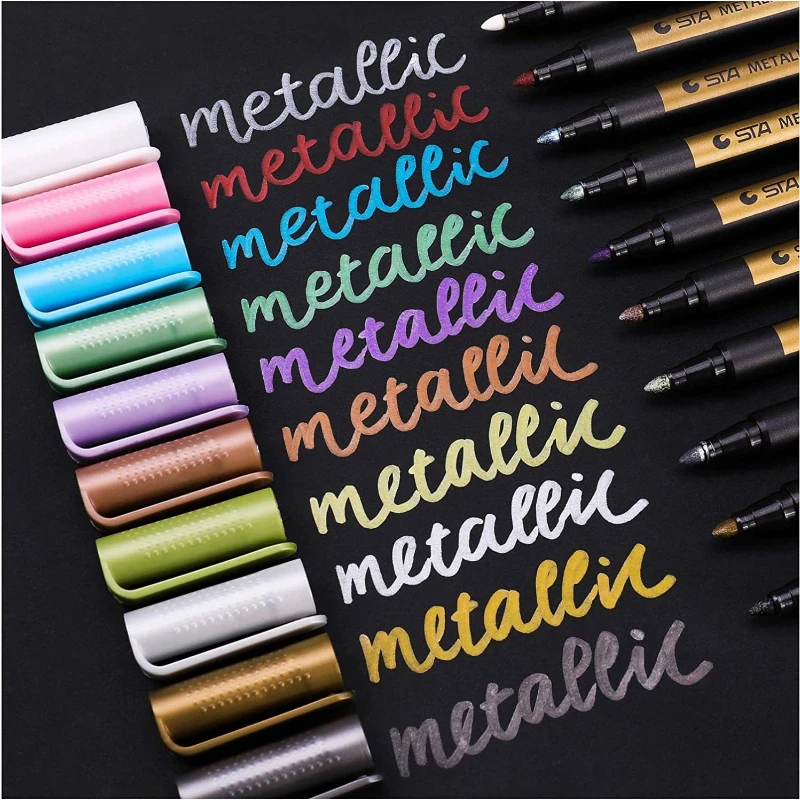 canetas-marcadoras-de-tinta-metalica-cintilante-a-base-de-Agua-para-multiplas-superficies-para-diy-Album-diario-scrapbooking-e-arte