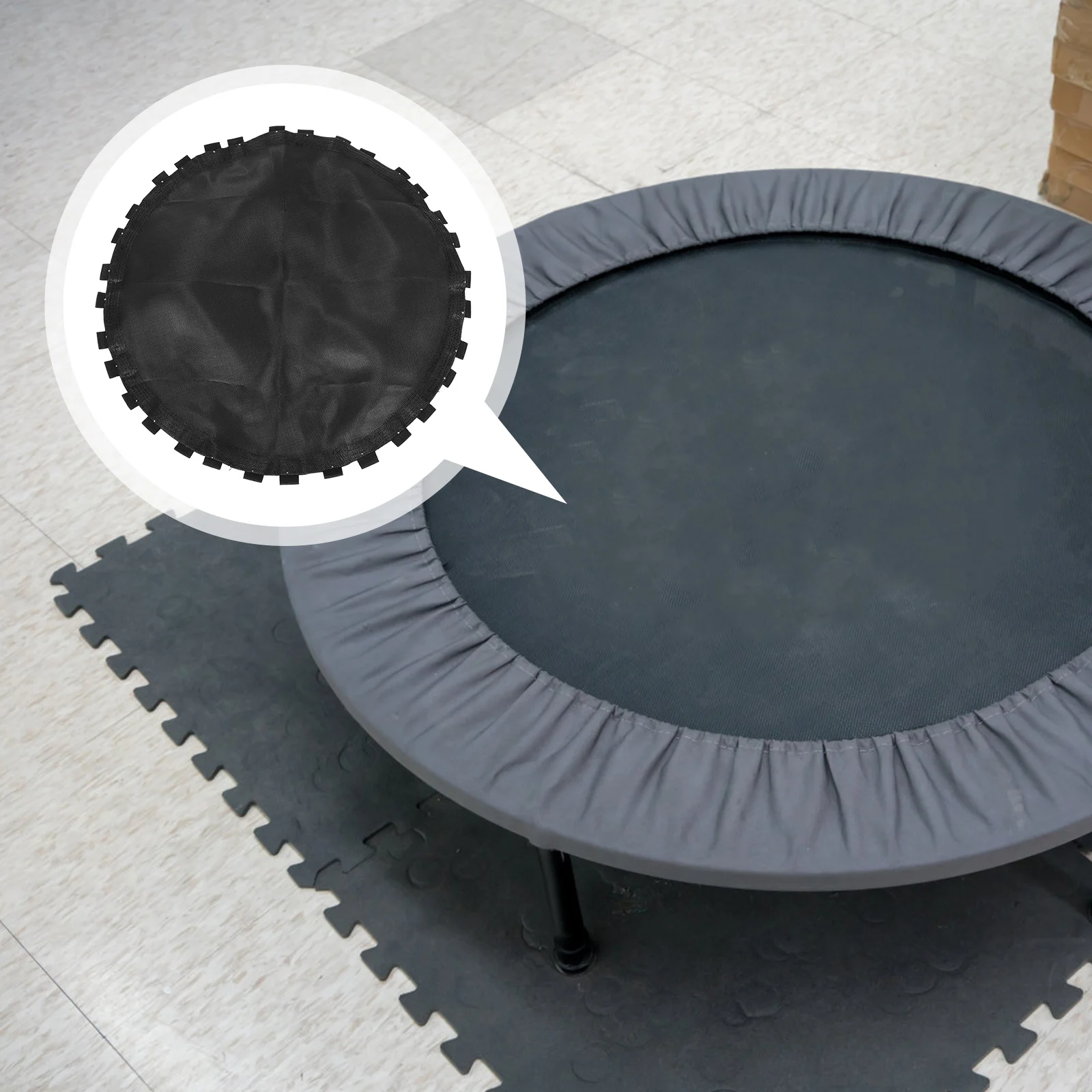

1pc Replacement Mat Round Jumping Cushion Mesh Design Durable Trampoline Supply Trampoline Accessories Jumping Mat For