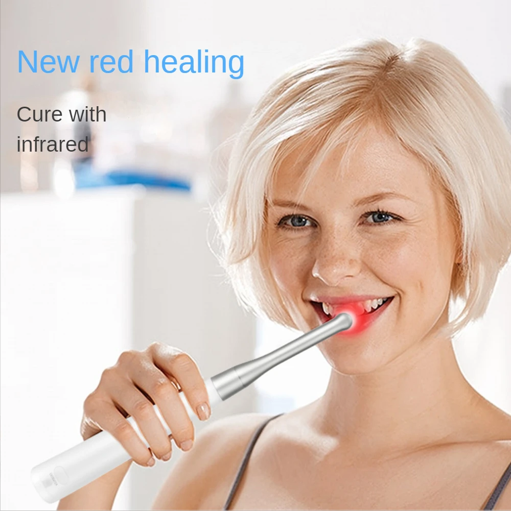 Handheld Red Light Therapy Device, Infrared Light Therapy Treatment for Lips Mouth Nose Ear Knee,Cold Sore Canker Sore Treatment