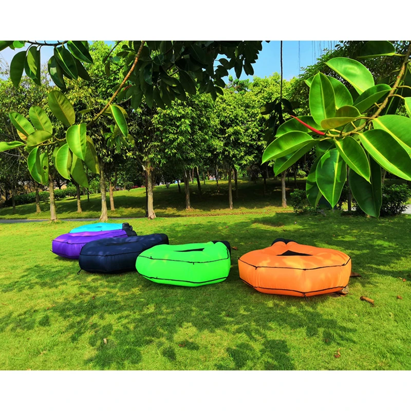 Inflatable Lounger Couch Air Sofa Waterproof Hommock Mattress Camping Sleeping Bag Picnic Beach Couch for Travelling Hiking