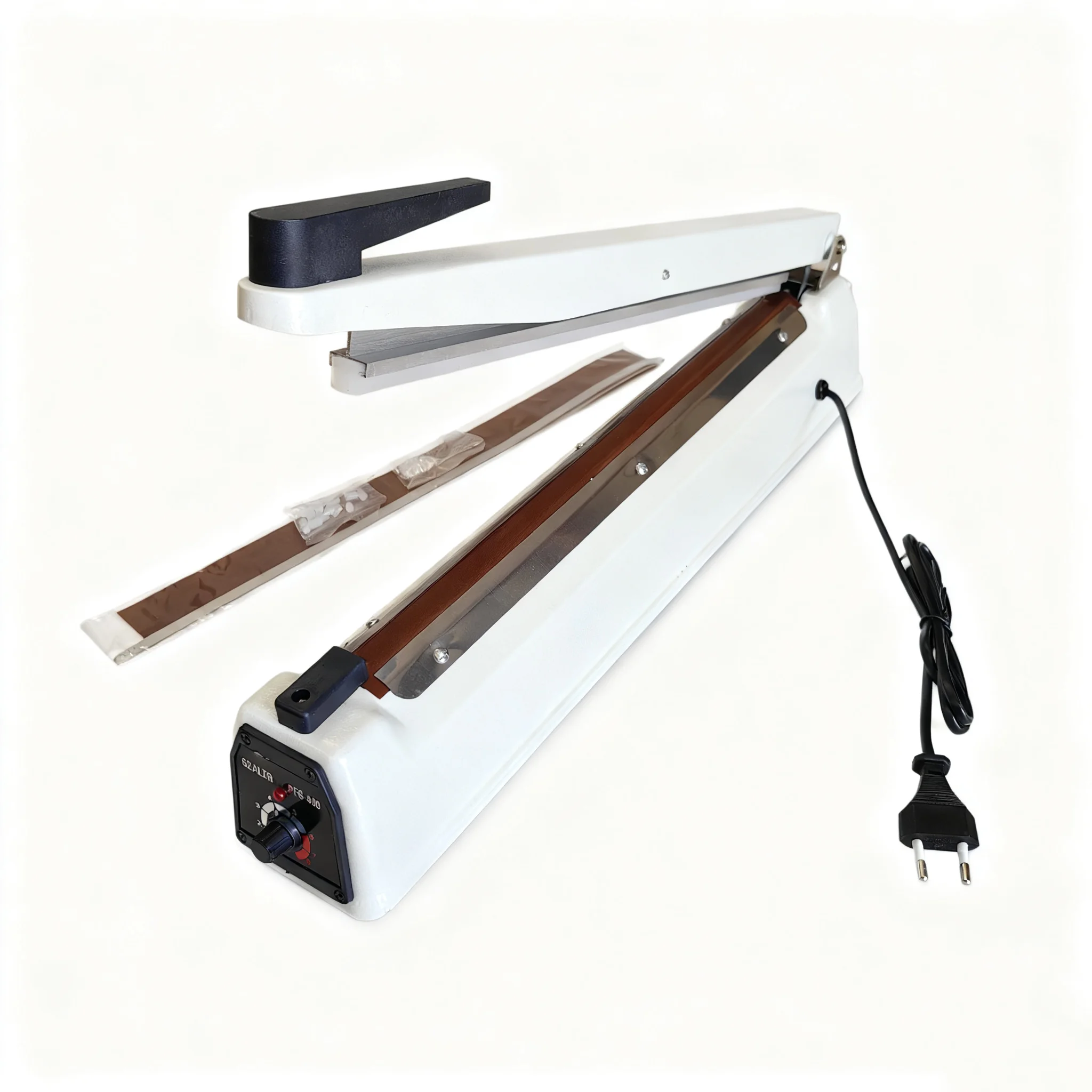 40cm*8mm インパルスシーラー 手動ヒートシーラーマシン 400mm プラスチックバッグ用 コード付きシーラー ヒートシーリング包装機