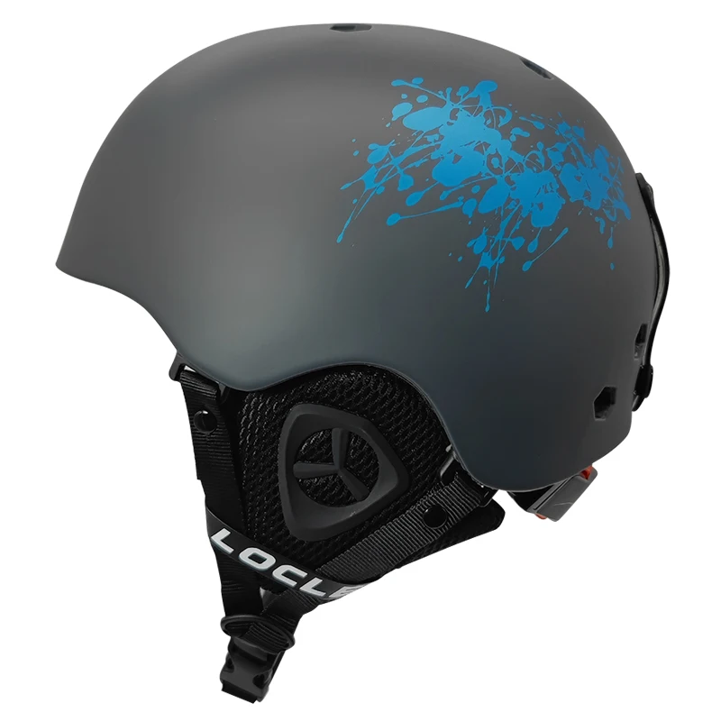 LOCLE Capacete de esqui ultraleve com segurança integralmente moldado Capacete de snowboard Esqui Neve Capacete de snowmobile Homens Mulheres Criança Crianças