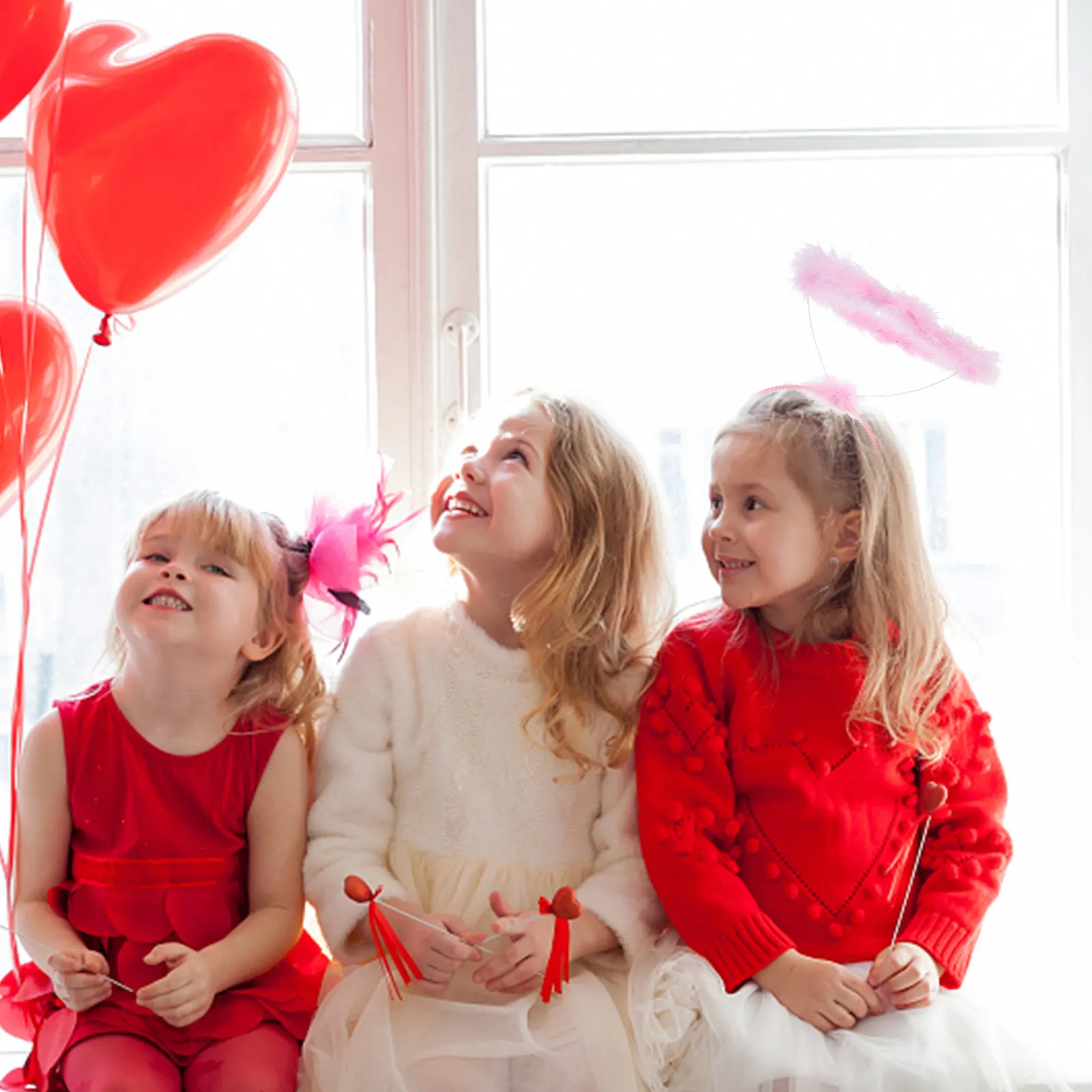 

3 шт., повязка на голову с изображением ангела, нежное крыло для выступлений, легкие вечерние обручи для косплея, детский реквизит для платья, реквизит для косплея ангела