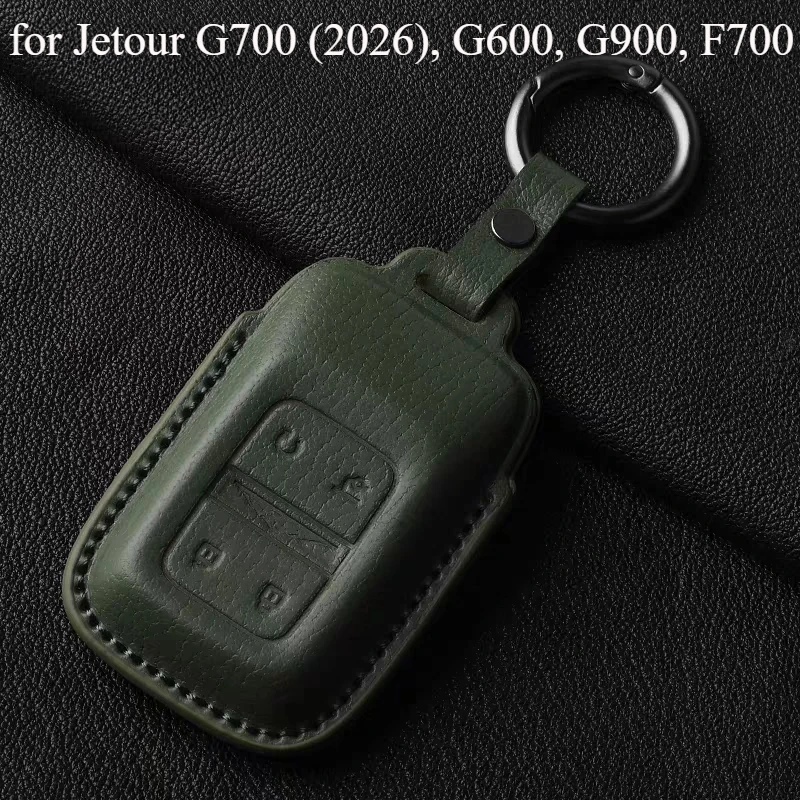 Goat Leather Key Case Compatible for Jetour G700 (2026), G600, G900, F700 | Full-Body Protective Shell