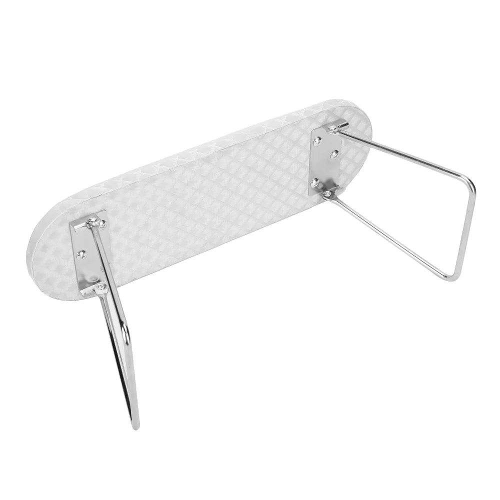 Foldable Stand Nail Art Hand Pillow Quilted Cushion Striped Leather Manicure Hand Holder Soft Padding Microfiber