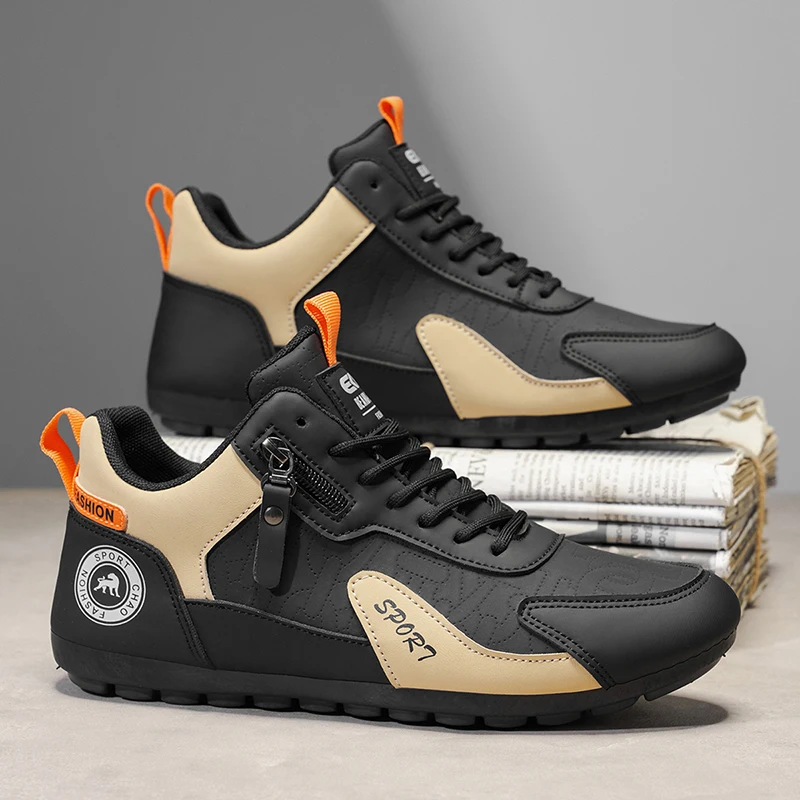 

Sneakers Spring Shoes for Male PU Leather Casual Shoes for Men Comfortable Walking Shoes Athletic Men Shoes Zapatillas Hombre
