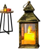 Retro Lantern Lamp Festival LED Lanterns Ornaments Retro Style Decoration Accessory For Living Room Study Room Bedroom Porch And