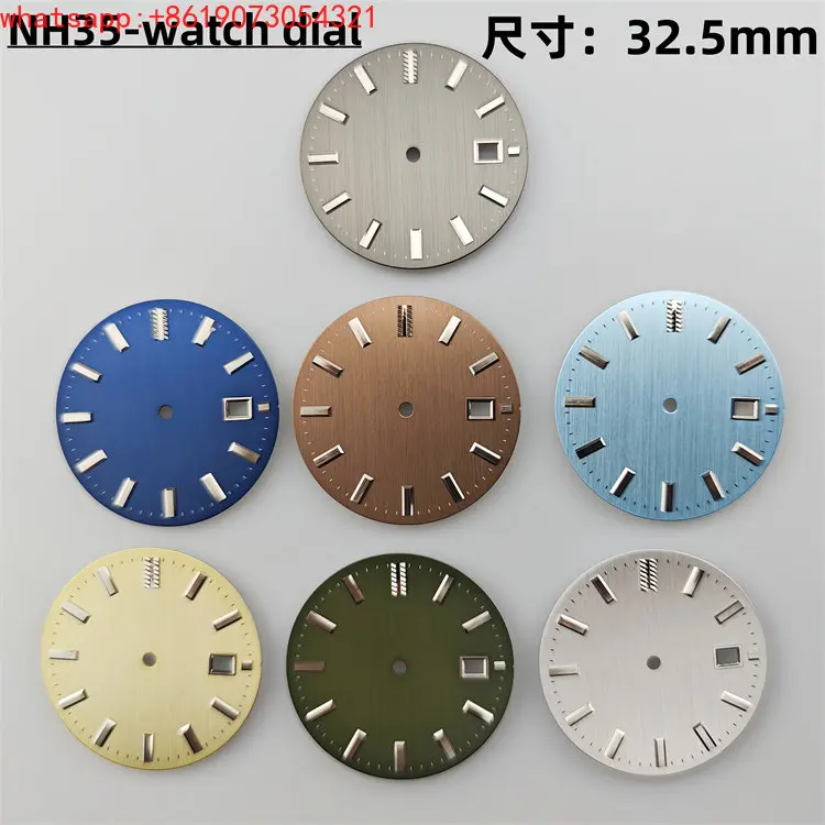 

Customized NH35 Dial 32.5mm with Series Mechanical Watch Accessories SJE089J1 Modified DIY