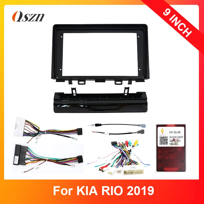 9 inch 2 Din Radio Frame For 2019 KIA RIO Car Player DVD Dashboard Audio Panel Mount Installation Fascia Frame And Canbus