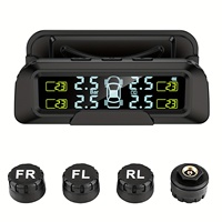 Solar Powered Tire Pressure Monitoring System for Car SUV Pickup MPV ORV TPMS Wireless External Sensor Kit Detachable Bracket
