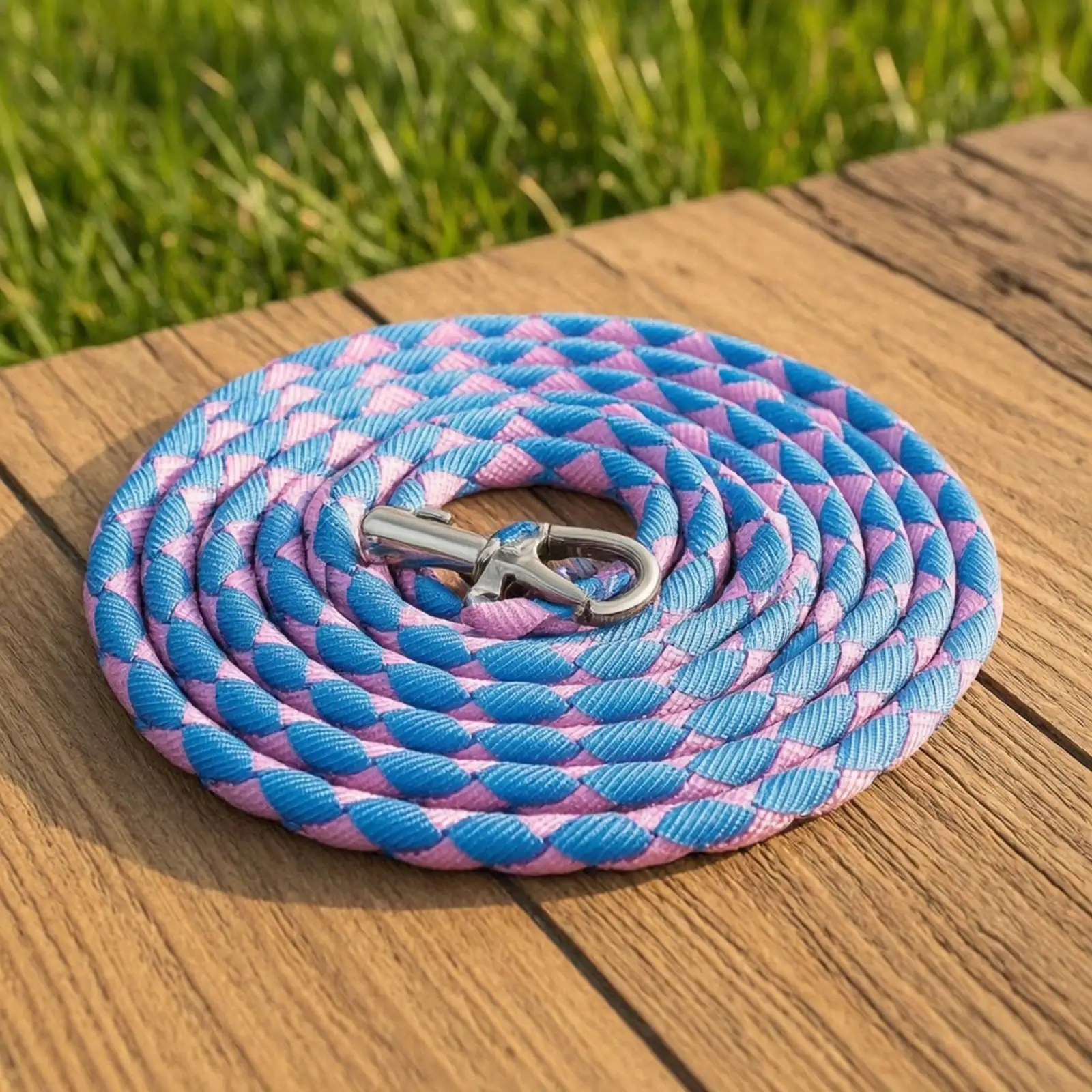 Non Tangling Nylon Horse Lead Rope for Walking and Tying with Swivel Snap for Equestrian Use