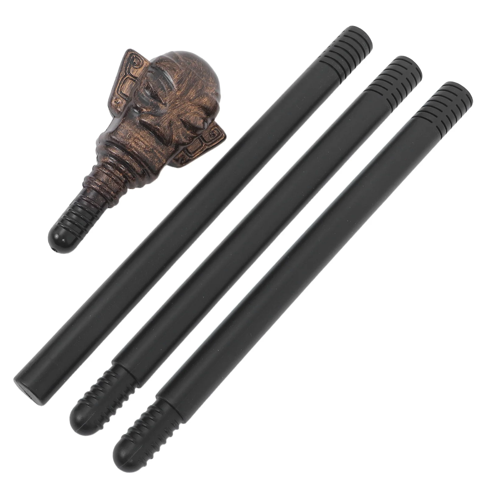 

Party Dress up Stick Shepherd Staff Halloween Decoration Sorcerer Wizard Wand Costumes Prop Scepter Plastic Cane Adjustable