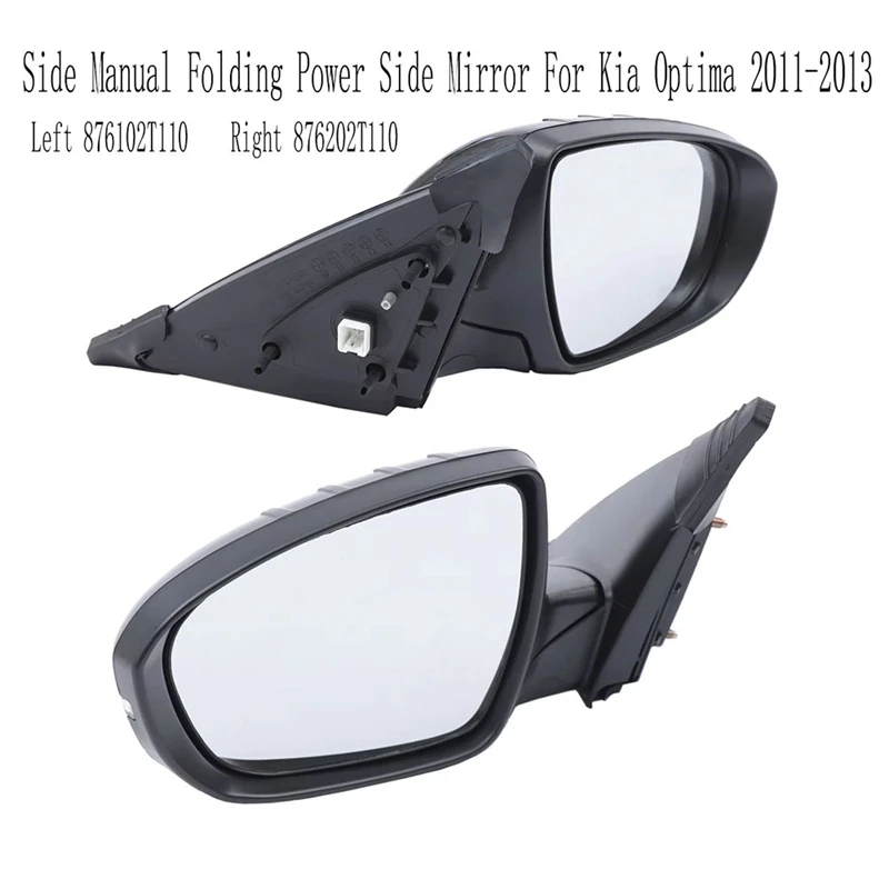 

Car Rearview Mirror Assembly Side Manual Folding Power Side Mirror For Kia Optima 2011-2013