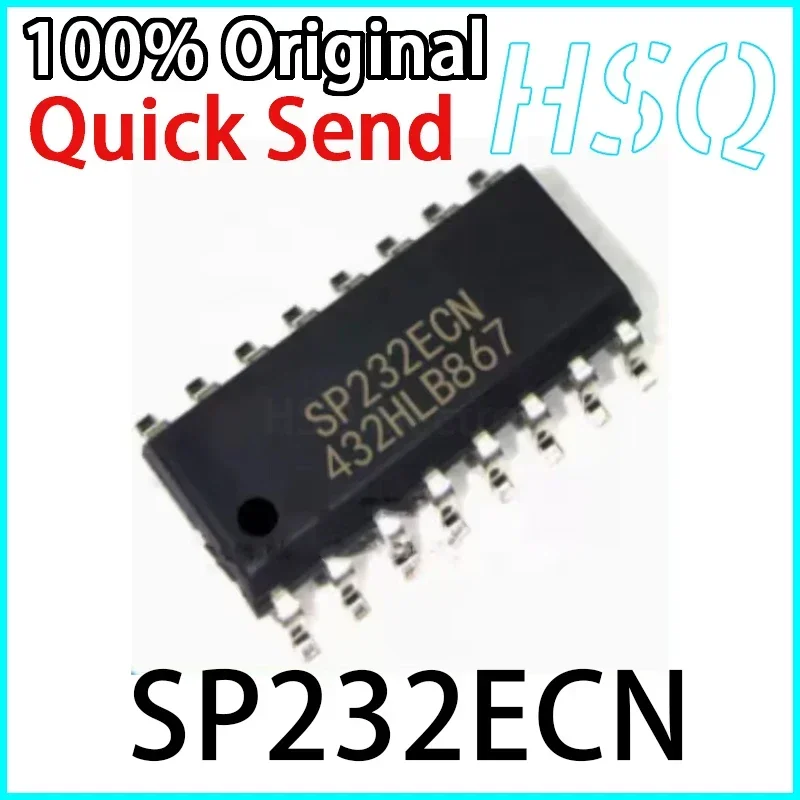 1PCS SP232 SP232ECN SP232EEN SOP16 Pin Brand New RS232 Transceiver Chip