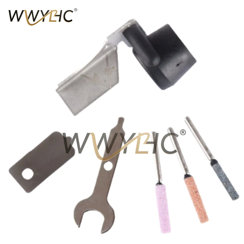 2‑in‑1 Rotary Tool Sharpening Attachment, Chainsaw Chain Sharpener & Chamfer Grinding Accessory