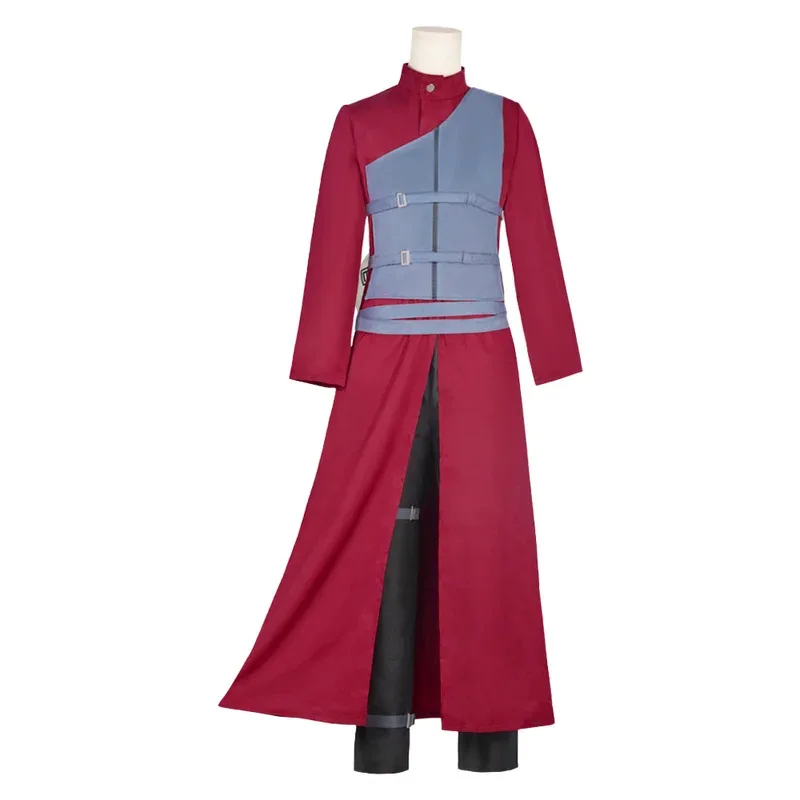 Gaara Cosplay Kostüm Fünfte Kazekage Rote Robe Sand Kürbis Anime Set Männliche Ninja Outfit